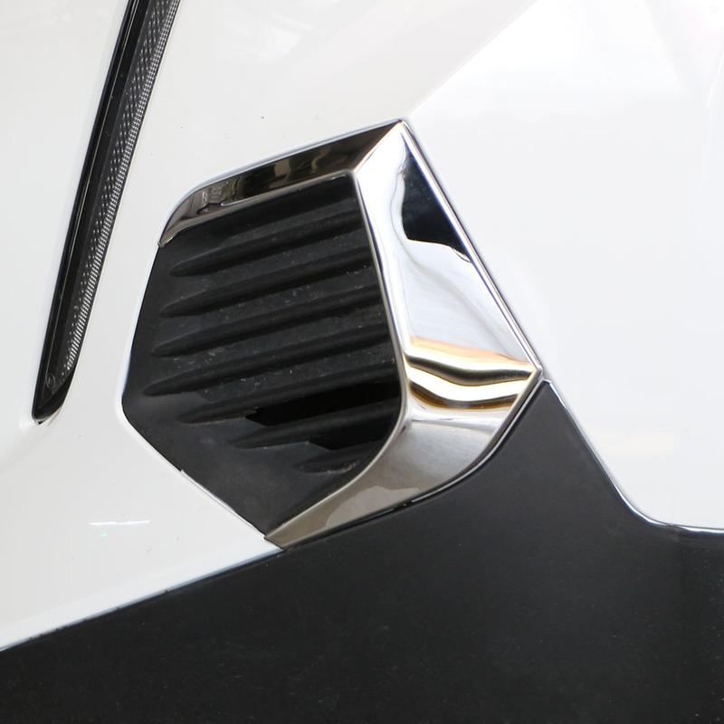 For Peugeot 2008 E2008 Fog Light Trim Front Fog Lamp Decoration Frame Cover Sticker