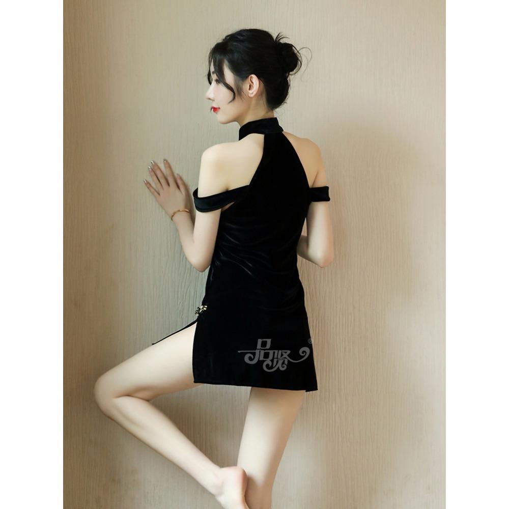 Night Crisp Factory Sex Underwear Women's Republic of China Style Cheongsam Seduction Dress Summer Pajamas Couple Tease Passion Suit