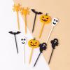 Halloween Theme Food Toothpicks Food Forks Fruit Fork Food Pick Plastic Material