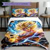3-delige dekbedovertrekset (1*Dekbedovertrek + 2*Kussensloop, Zonder Vulling), DRAGON BALL Print Beddengoed Set, Slaapkamer Decoratie, Voor Alle Seizoenen, Verjaardagscadeau