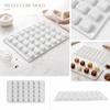 Food Grade Silicone Square Shape Cake Mold Flexible Non-Stick Baking Tray for Mini Cakes Chocolates and Frozen Desserts