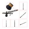 22 Keys Oboe Semi-Automatic Style C/Bb Key Oboe Black Cupronickel Silver-Plate Professional Wind Instrument with Gloves Case