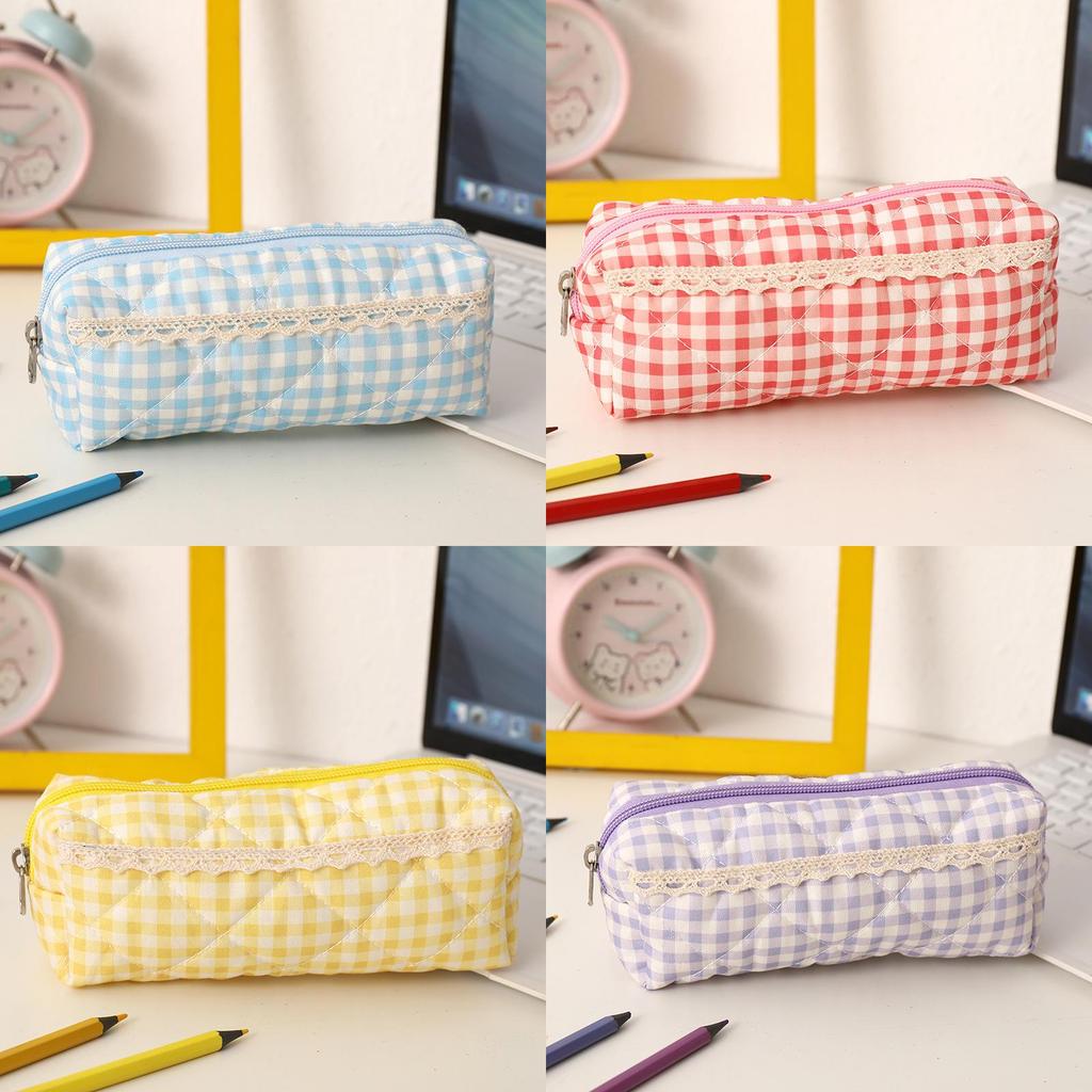 Student Pencil Case With Large Capacity And Durable Polyester Fabric For School Supplies Storage
