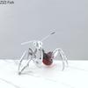 Silver Praying Mantis Insect Statue Creative Artwork Ornaments Desk Decoration Mantis Resin Sculpture Room Aesthetics Decor