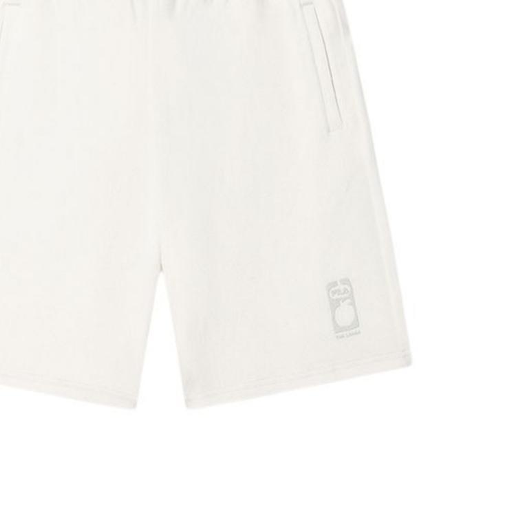 FILA Original Knit Casual Fashion Lace-Up Five-Point Sports Shorts Men shorts Steam-White F51M529604F-IV