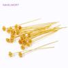 5/10Pcs Brass 18K Gold Plated Pins Stamen-Shaped Pins,For Jewelry Making Supplies ,Pins For Jewelry,DIY Jewelry Accessories