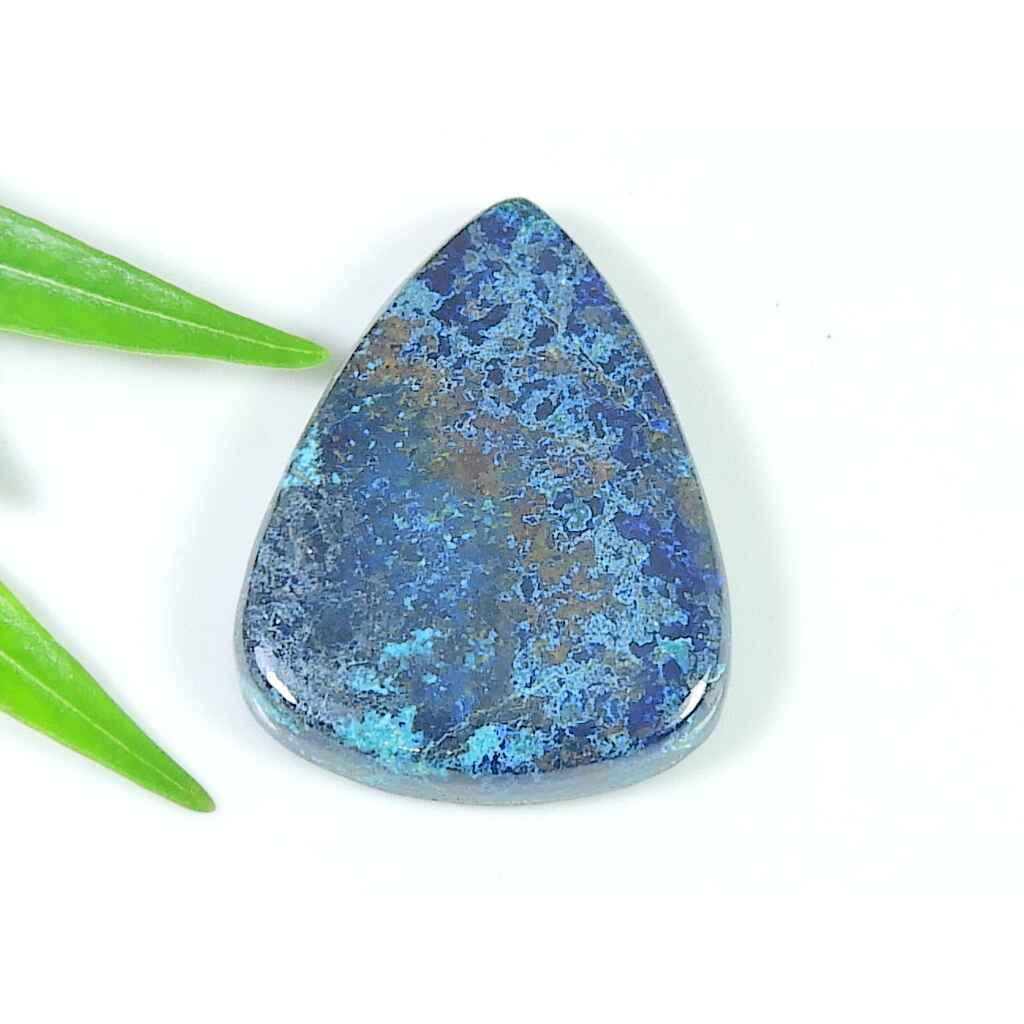 51 Cent. Natürlicher Azurit Birne Heilkristall Cabochon Lose Edelstein 24X31MM SK-3880