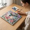 Stress Relief Art Activities Butterfly Faux Diamond Kit Flower Peacock Hummingbird Pearl Exquisite Birthday Gifts 3D Sparkling Bead Painting