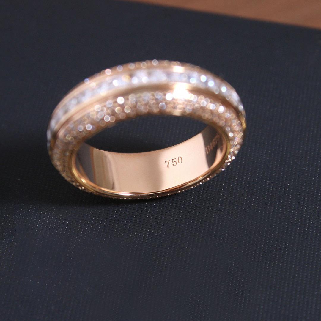 

Новый Горячий Бренд Винтажные Кольца с Полной Бриллиантовой Инкрустацией для Женщин Роскошные Ювелирные Изделия для Женщин Дизайнерские Кольца Модные Кольца из Чистого Серебра 925 пробы Кольца на Удачу 8 розового золота