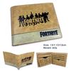 Fortnite Game Embossed Leather Wallet Short PU Leather Student Wallet Gaming Gift 1pcs