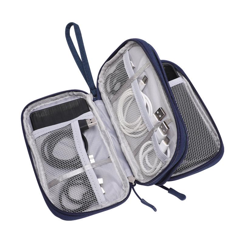 Spot Data Cable Storage Bag: Multi-Function Organizer for Cables, Earphones, Chargers, Phones, and Hard Drives
