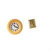 Silent Contemporary Wood Wall Clock And Resin Glass Photo Frame Holder for Kitchen Dining Room