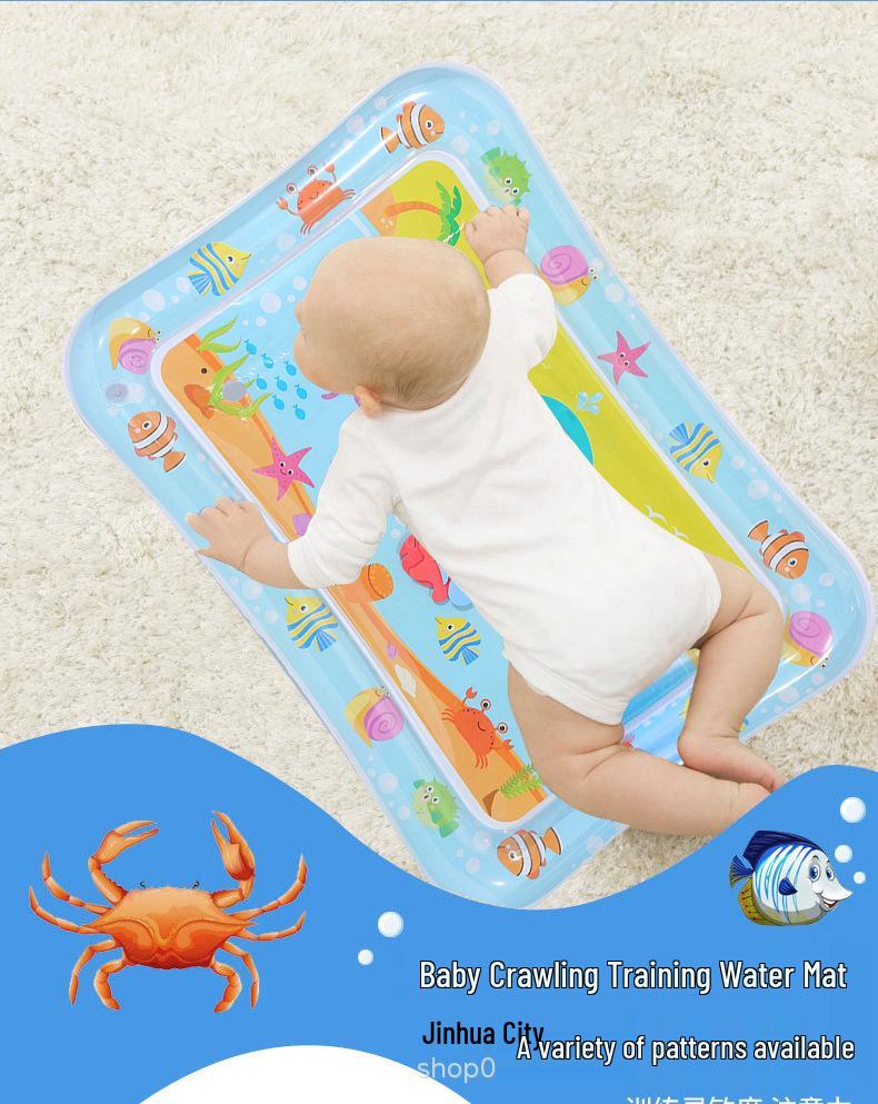 Inflatable Children's Water Play Mat with Music - Thickened Pat Mat Cushion for Babies