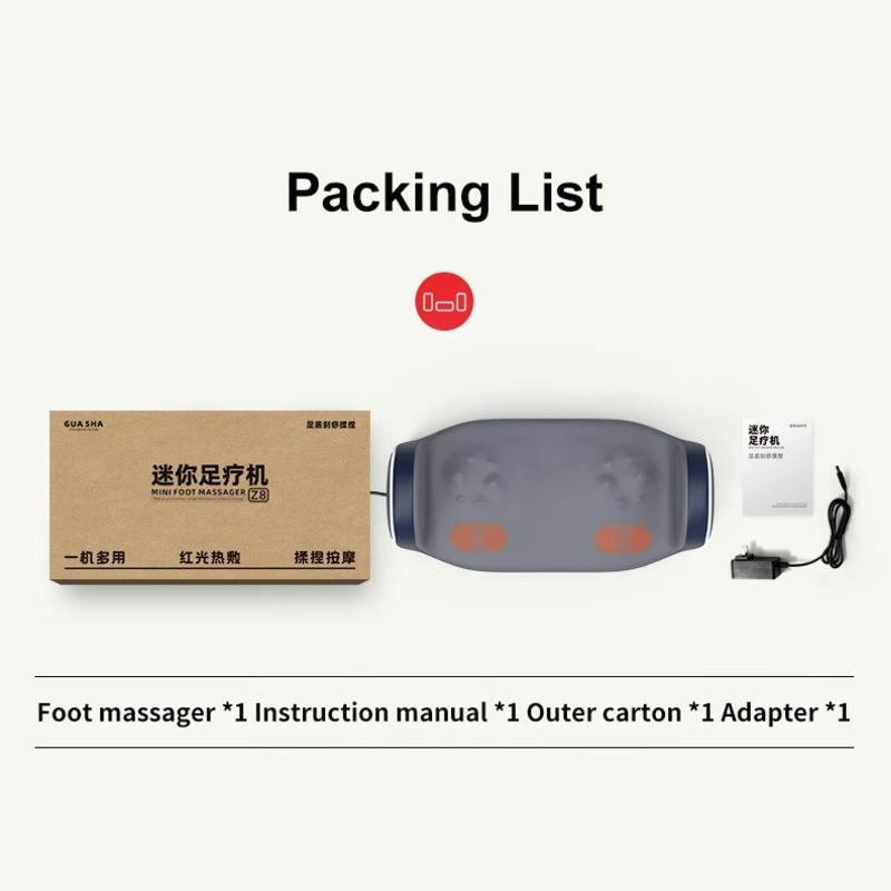 Electric Shiatsu Foot Calf Massager with Heated Kneading Rolling Relaxation Leg Arm Massage Acupuncture Points Multipurpose Gift