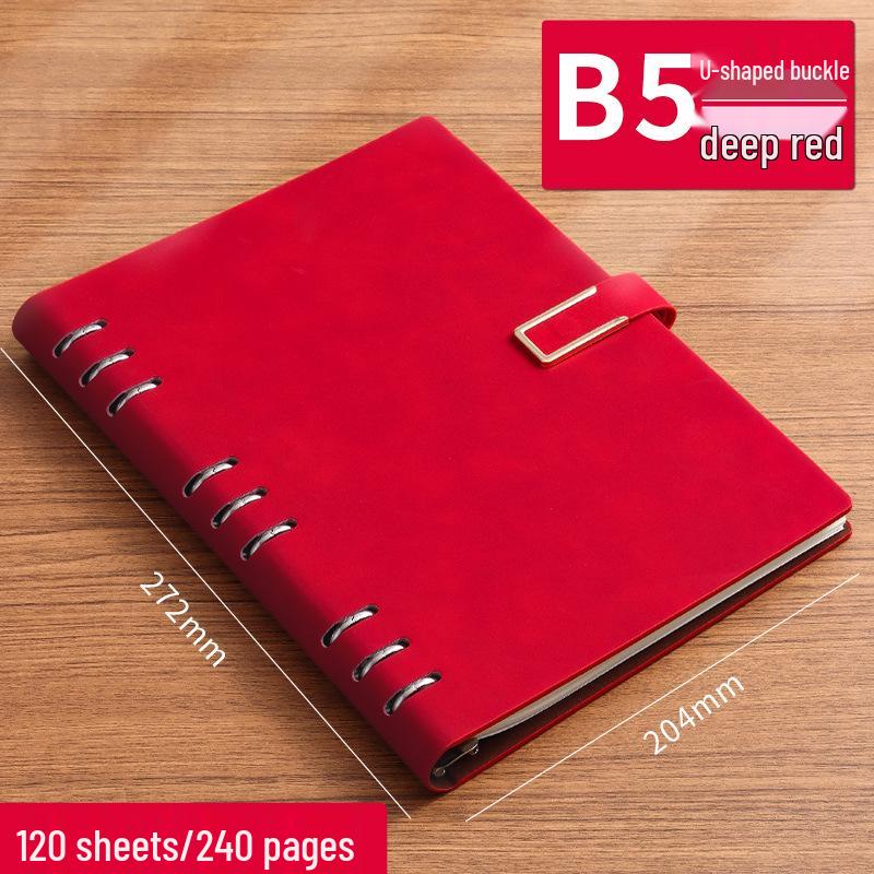 Customizable Simple Business Loose-Leaf Notebook Binder with Printable Logo