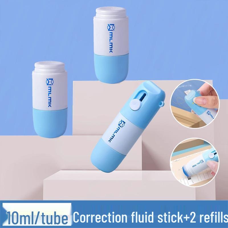 Quick-Dry Thermal Paper Correction Fluid with Box Opener – No Mess, Privacy Safe, Anti-Disclosure Covering for Express Delivery Codes