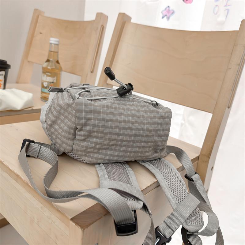Plaid Women's Backpack Large Capacity Student Schoolbag