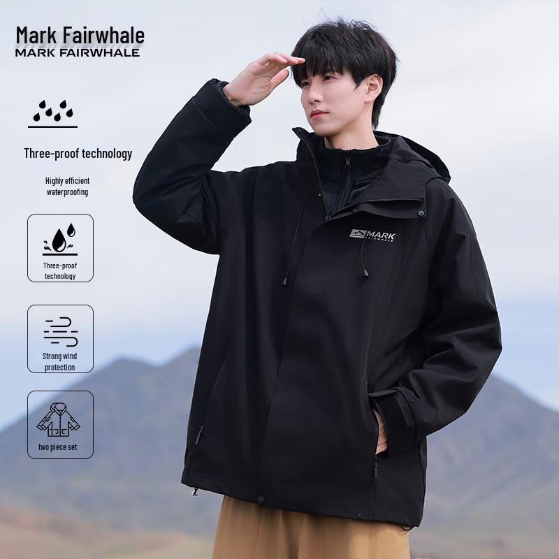 

Mark Fairwhale Men s 3-in-1 Outdoor Casual Jacket 2XL