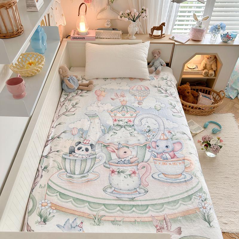 Class A Cloud-Feel Velvet Fairy Tale Hand-Painted Autumn/Winter Thick Milk Velvet Nap & Sofa Blanket