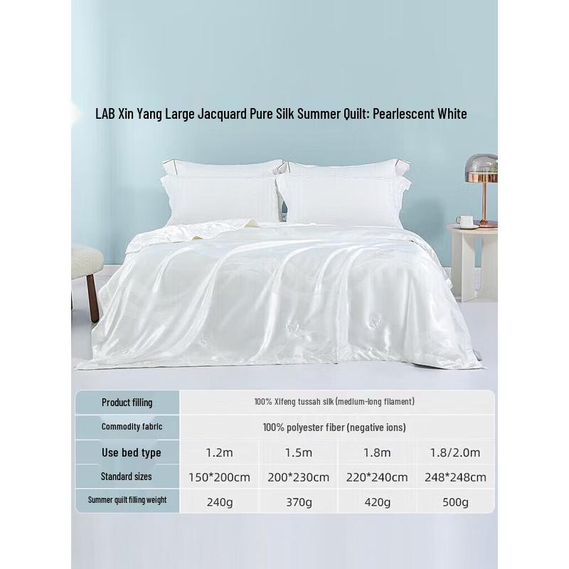 Mengjie Jacquard Mulberry Silk Summer Quilt