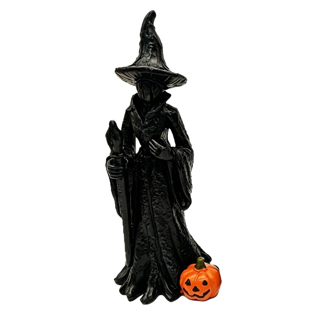 Halloween Gothic Dark Witch Statue Resin Figurine for Home Decor