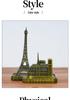 Kreative Metall-Touristen-Souvenirs: Eiffelturm, Triumphbogen, St. Desktop-Dekorationen der St. Paul's Cathedral