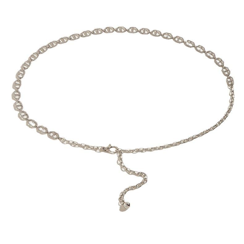 Rhinestone Waist Chain Metal Accessories Belt With Skirt Dress Waist Chain Decoration Thin Belt Tide