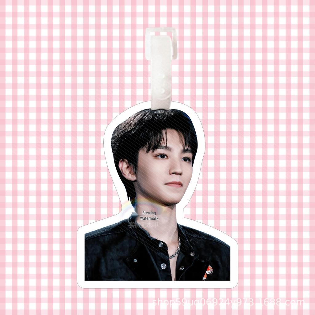 Wang Junkai Luggage Tag Backpack Pendant - Anti-Lost Key Chain and Travel Suitcase Ornament