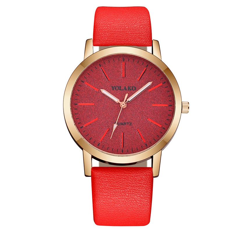 

Luxury Brand Leather Quartz Women Watch Ladies Fashion Watch Women Wristwatch Clock relogio feminino hours reloj mujer saati красный