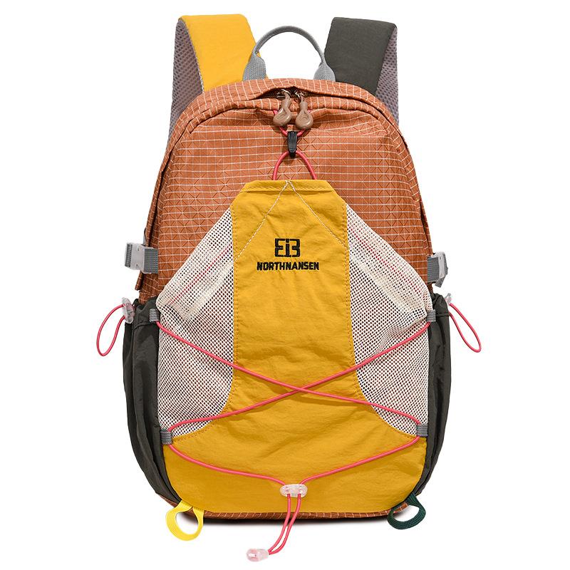 Schoolbag Outdoor Leisure Contrast Color Backpack 1011 New Korean Large Capacity Light Travel Mountaineering Backpack Sports School Bag