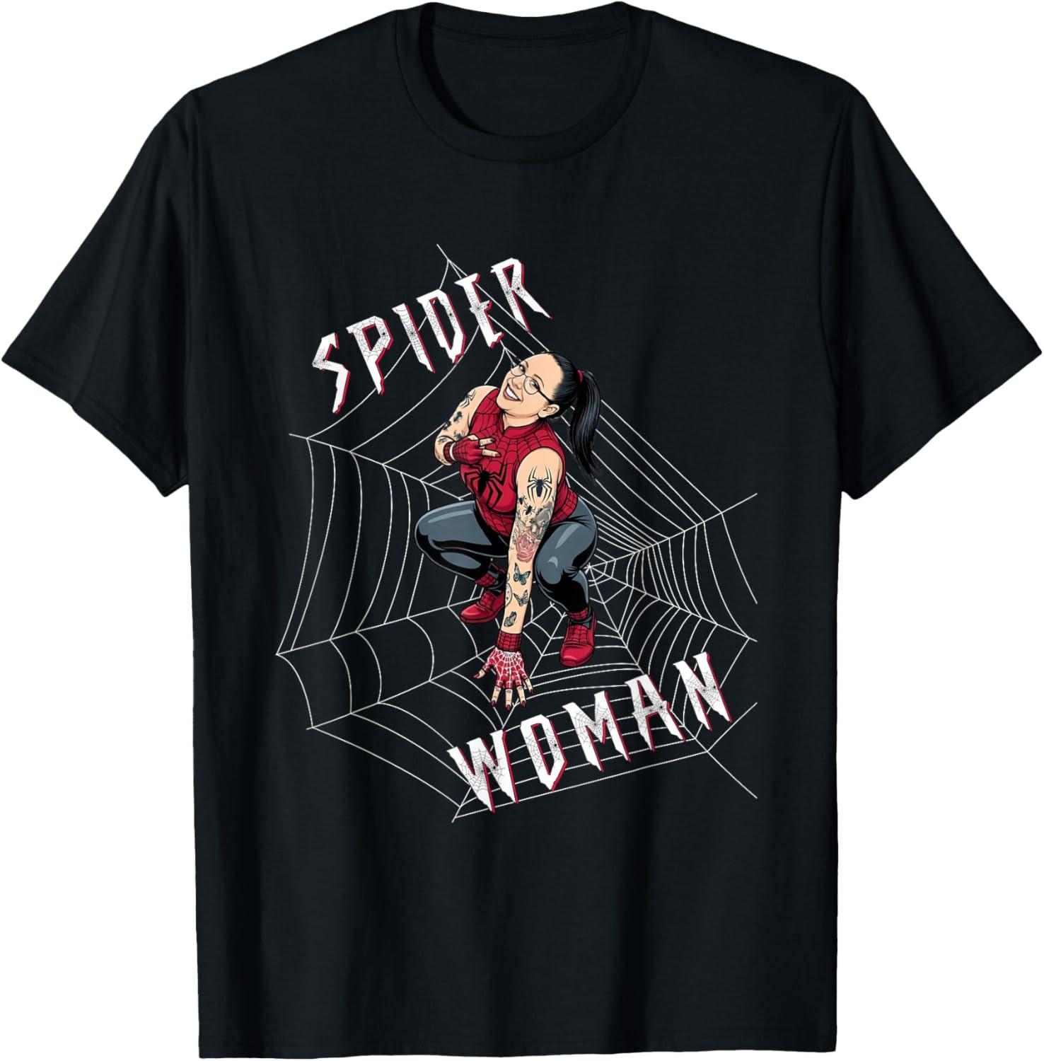 Spider Woman, Funny Superhero Spiderweb 2026 Kids Adults T-Shirt S разноцветный