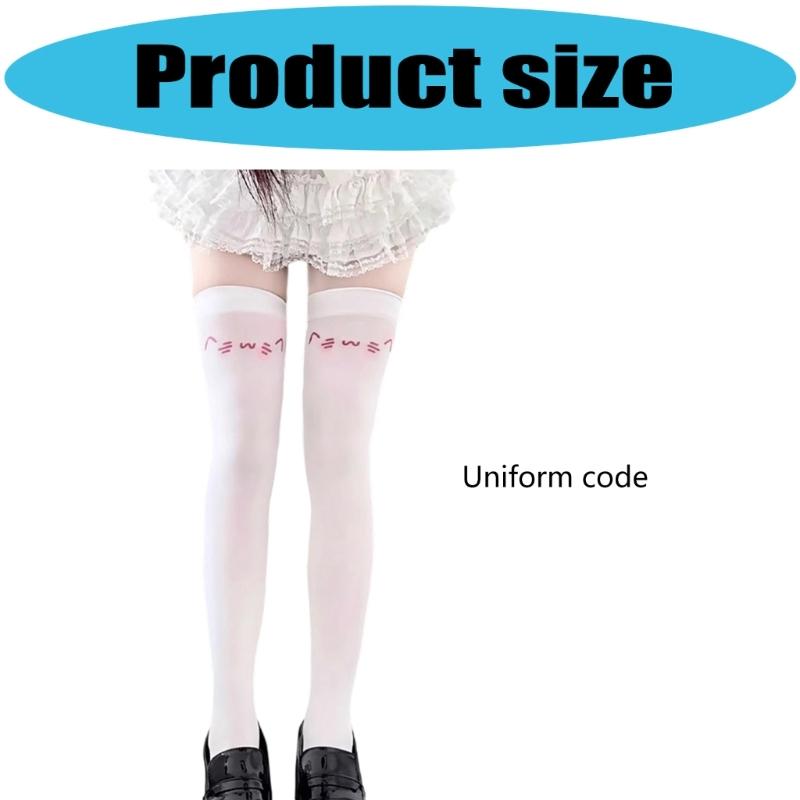 Youthful Style Elastic Over Knee Socks Breathable Design Costume LegwearFor Daily Wear And Campus Activity