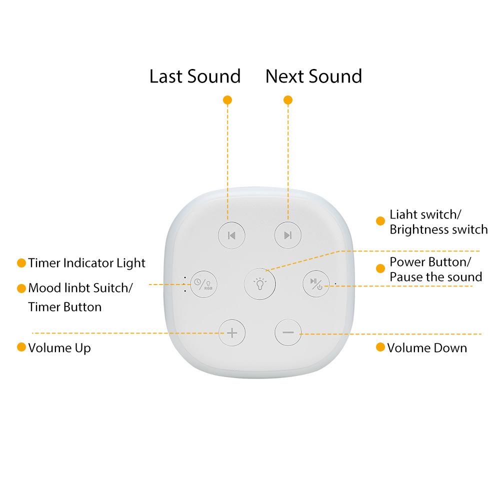 Cross-Border Baby Sleep Aid Lamp: Night Light & White Noise Speaker