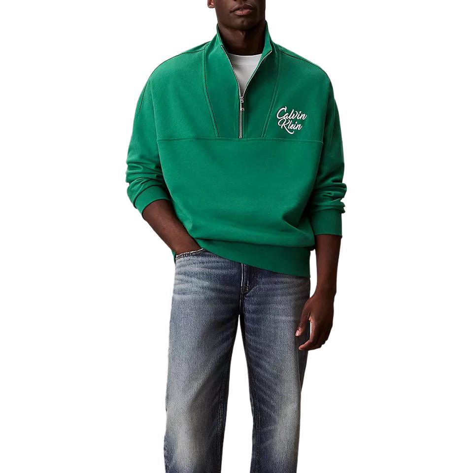 

Calvin Klein Удобный Универсальный Повседневный Свободный Свитшот с Воротником-стойкой Мужской свитшот 4RD205G-LL1 XL