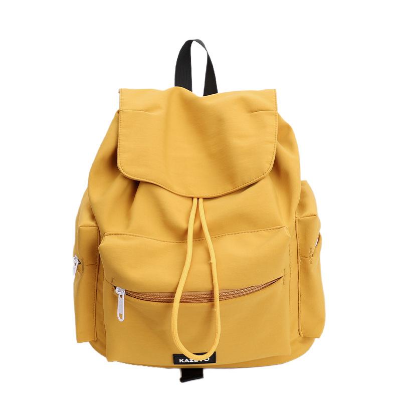 Solid Color Casual Backpack New Simple And Lightweight School Bag For Middle And High School Students Travel Backpack For Girls