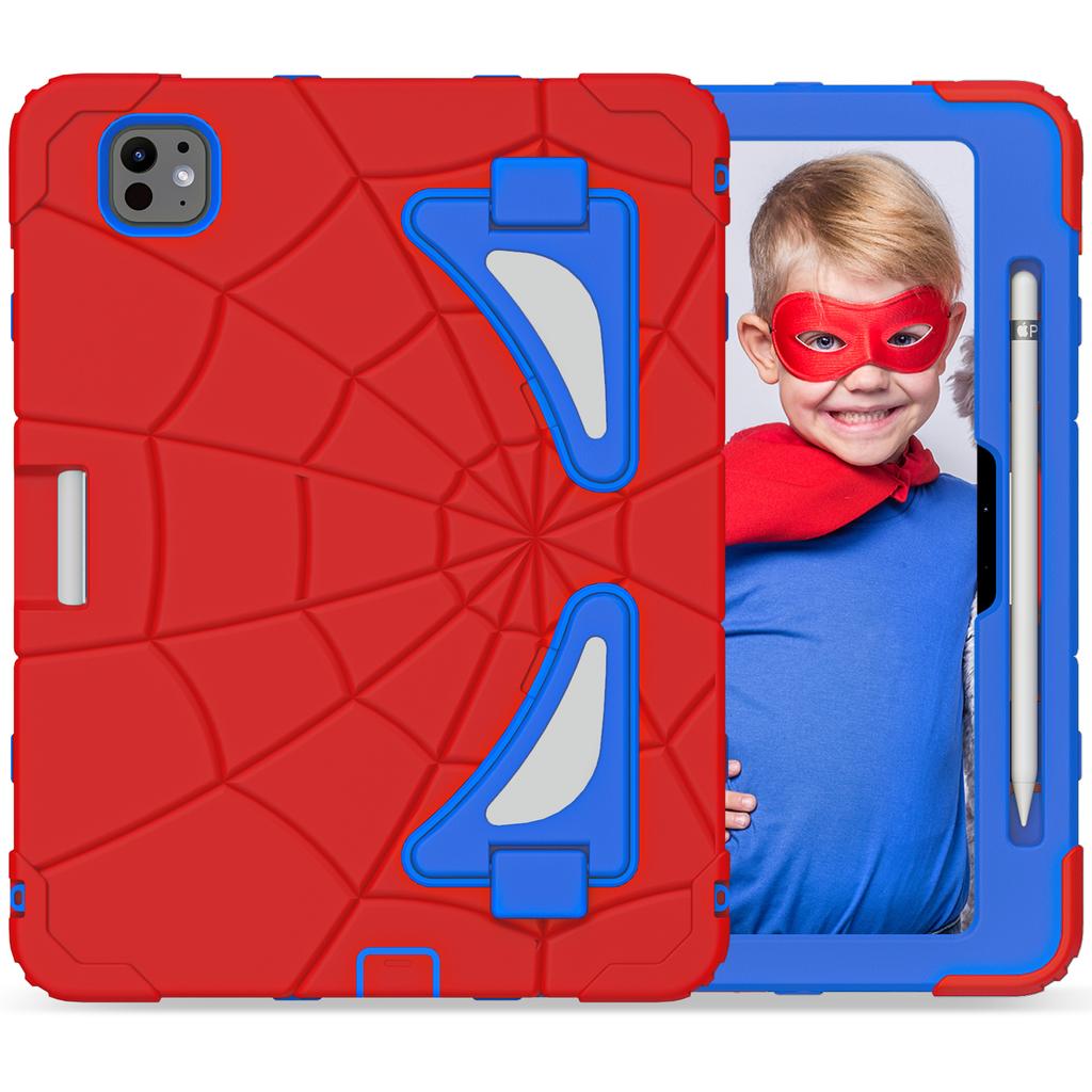 For iPad Pro 11 (2025)/11 (2024) Case Silicone+PC Kickstand Tablet Cover