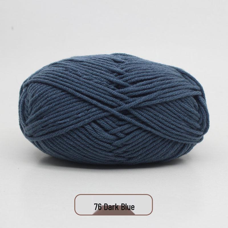 5-Strand Milk Cotton Yarn Scarf & Hand-Knitted Hat Yarn - Baby Soft, Medium Thickness, Free Shipping