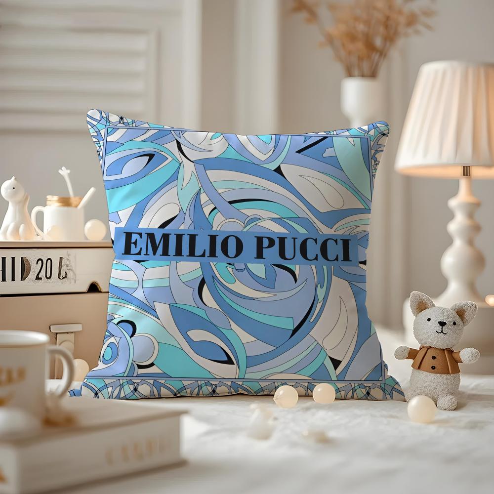 

Fashion EEmilioO PPucci Cushion Cover Antidustmite Pillowcase Invisible zipper silky short plush Sofa cushion cover 30X30cm