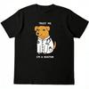 Women Summer Trust Me Animals Funny Fun Graphic Print Crew Neck Casual Fashion Trendy Daily Short Sleeve Tops for Ladies