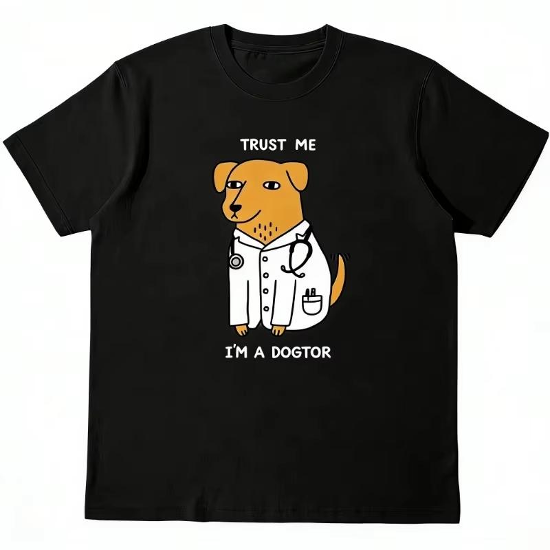 Women Summer Trust Me Animals Funny Fun Graphic Print Crew Neck Casual Fashion Trendy Daily Short Sleeve Tops for Ladies