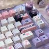 Keycap Memory Cherry Pbt High Value Personality Creative Sweet Cool Purple Pink For Aula 75/89/99 Keycap
