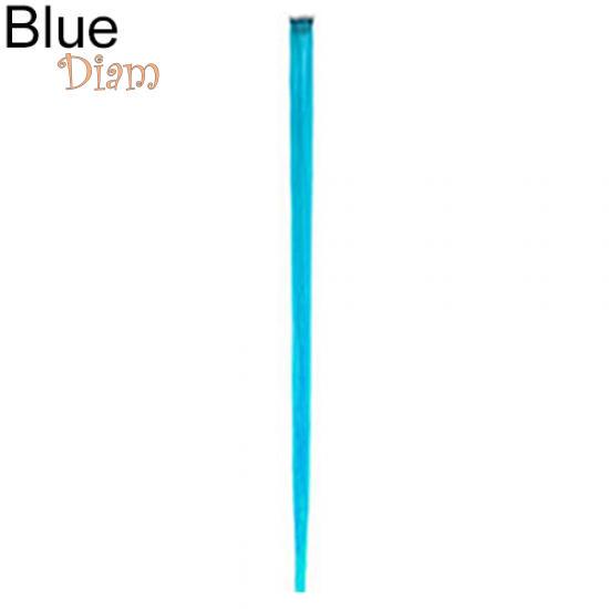 Tenfyer Women Multicolor Dlouhá rovná syntetická spona na Cosplay paruce pro prodloužení vlasů