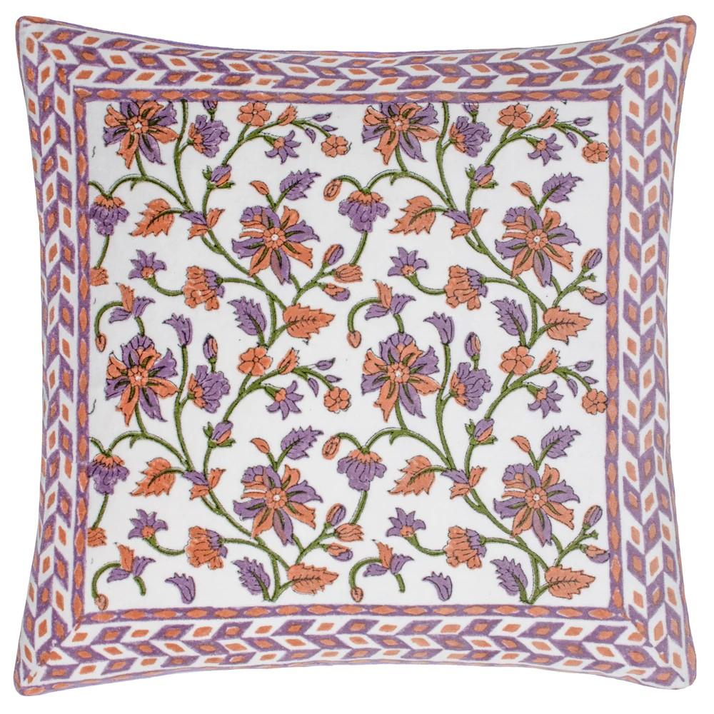 Paoletti Mentera Velvet Floral Cushion Cover