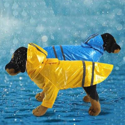Płaszcz przeciwdeszczowy dla psa odblaskowy dla szczeniąt kurtka przeciwdeszczowa dla małych psów wodoodporna Yorkie Pudel Bichon Pomeranian Schnauzer Corgi Coat