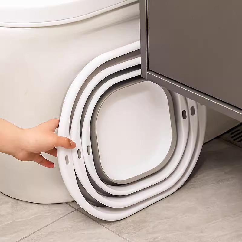 Portable Foldable Washbasin for Baby, Dorm, and Travel - Compact, Punch-Free Design