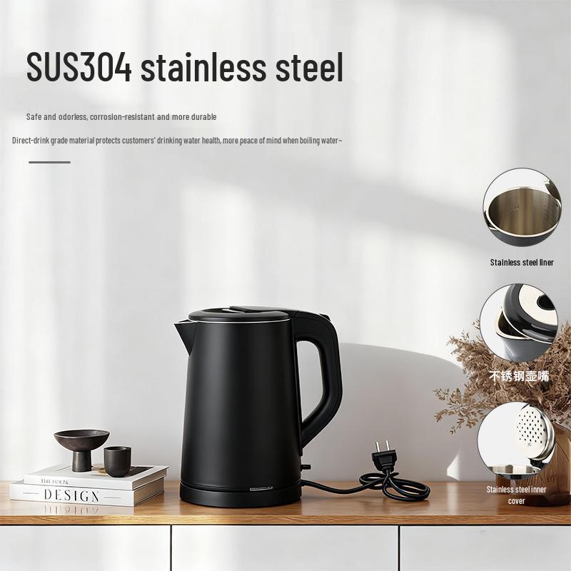 304 Stainless Steel Electric Tea Kettle Set with Auto Power Off for Hotels and Guesthouses