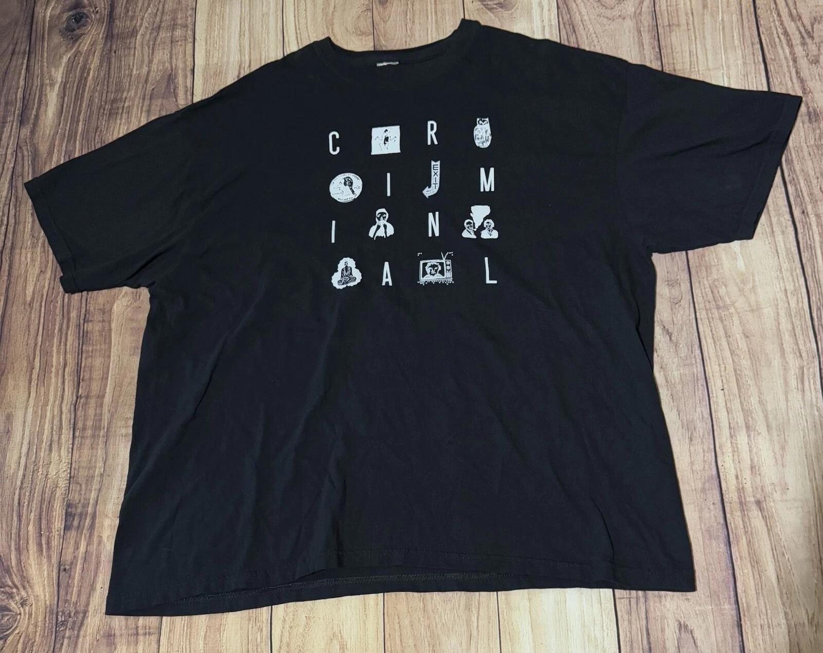 This Is Criminal Podcast True Crime Murder Morbid Graphic T Shirt 2XL XXL Black 3XL
