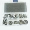 460-Piece Set of 304 Stainless Steel Flat Washers (M3-M12) for Construction Industry