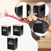 Iron Bamboo Potato Onion Garlic Storage Bins 3 Piece Organizer Set with Vent Holes for Home