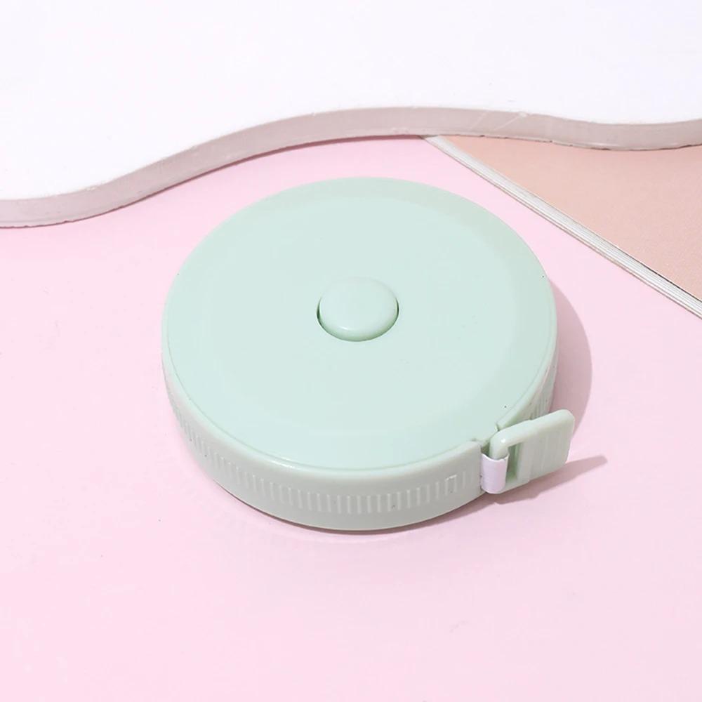 1PC 1.5m Small Tape Measure Portable Student Soft Leather Three Measurement Clothes Automatic Recycling